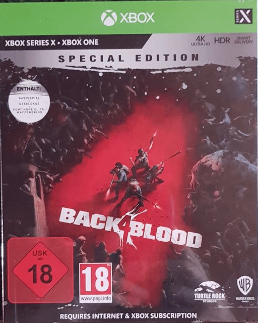 Back 4 Blood back cover for Xbox Series X